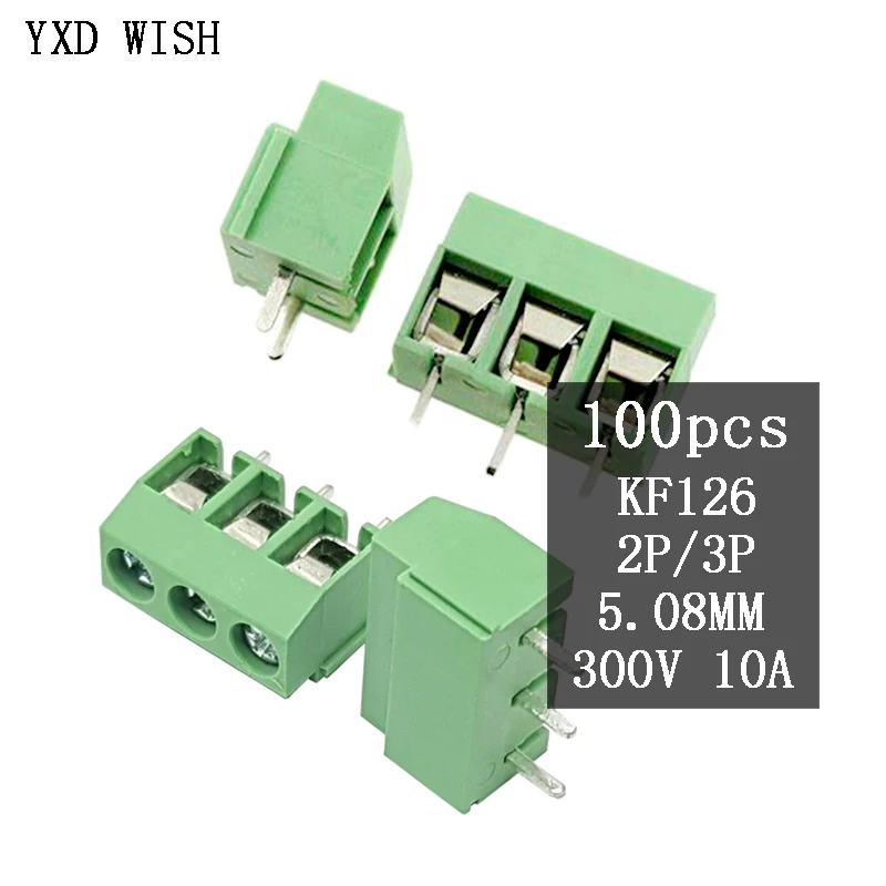 

100 шт., детали для клеммной колодки KF126, 10 А, 300 в
