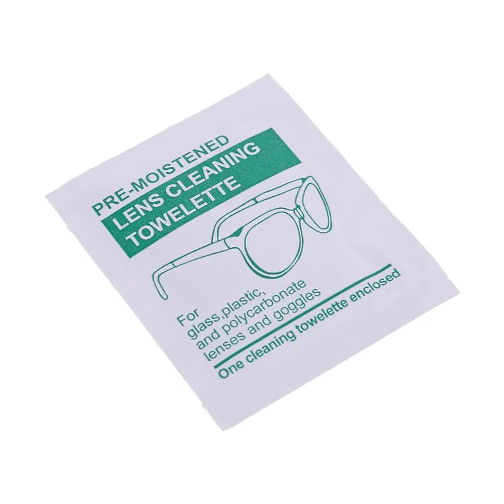 1 шт. очки ткань спирт влажная бумага одноразовые портативные линзы очистки
