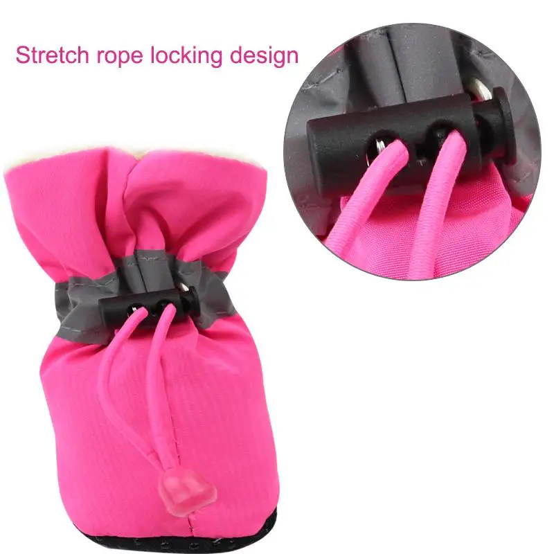 4 шт./компл. обувь для домашних питомцев дождь снег водонепроницаемые ботинки