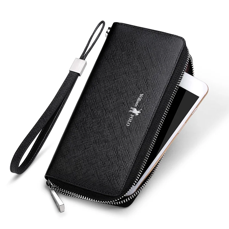 Мужской Длинный кошелек WILLIAMPOLO RFID новые модные мужские кошельки не царапаются