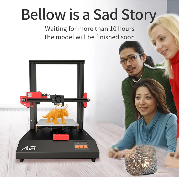 Anet ET4 3d принтер полностью металлический Высокоточный Рабочий стол 3d принтер DIY комплект автоматический нивелир и нити обнаружения принтер 3d DIY