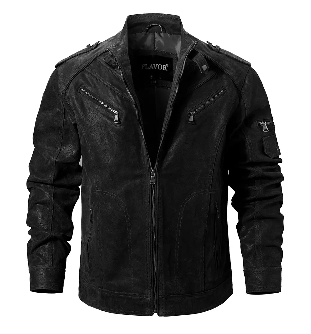 Мужская куртка из натуральной кожи из свиной кожи, Куртки из натуральной кожи, мотоциклетная куртка, пальто для мужчин