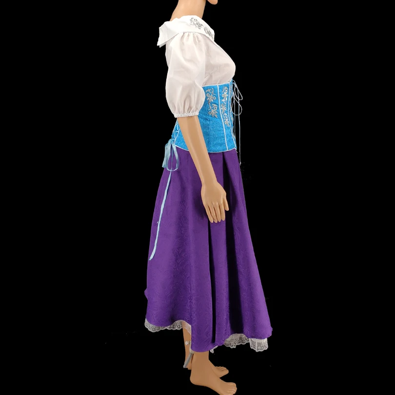 Hunchback Cosplay Костюм эсмеральды Взрослые женщины сценическое танцевальное платье