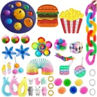 Кавайные игрушки-гамбургеры, комплект игрушек для снятия стресса с аутизмом, сжимаемые игрушки для снятия стресса, снятие стресса, набор игрушек для снятия стресса
