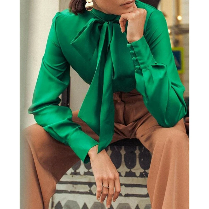 Новинка 2019 летняя модная туника женская блузка рубашки длинный рукав