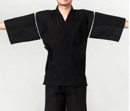 Японское кимоно yukata kimino haori кардиган мужской kimino халат для мужчин черный принт японский Топ haori японская одежда