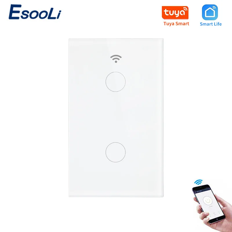 Умный настенный сенсорный выключатель EsooLi 1/2/3 клавиш Wi-Fi | Обустройство дома