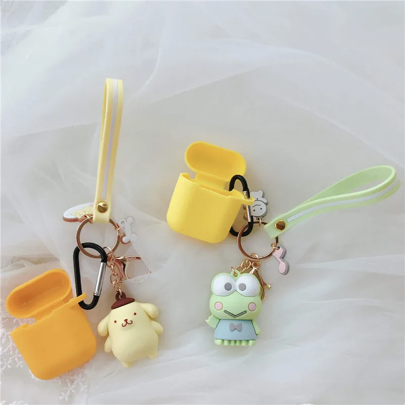 

Japanese Cute Cartoon Headset Case for AirPods 1 2 3 Pro Cinnamoroll Melody Kuromi Toy Wireless Bluetooth Earphone Cases Cover