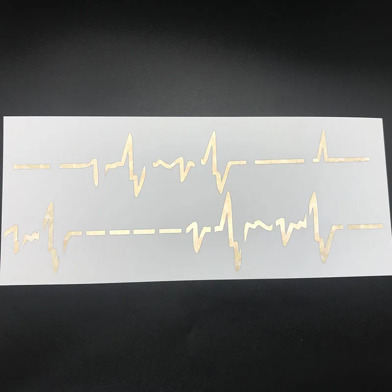 DIY электрокардиограммы гитары гриф инкрустация Стикеры наклейки для