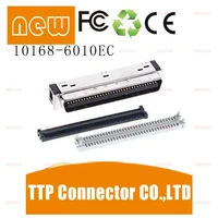 2pcslot 10168 6010ecidc26awg 68pin connector 100 new and original
