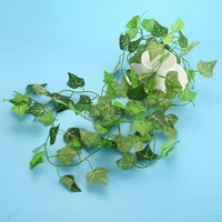 durable wedding party office ivy vine foliage artificial plastic silk cloth green leaf garland plants household garden supplies