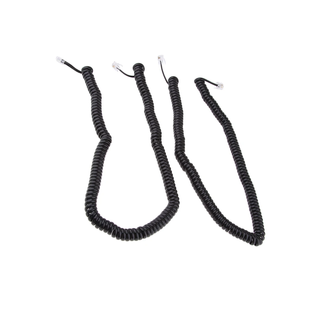 Телефонный кабель 2 шт. RJ9 спиральный провод от 53 до футов | Автомобили и мотоциклы