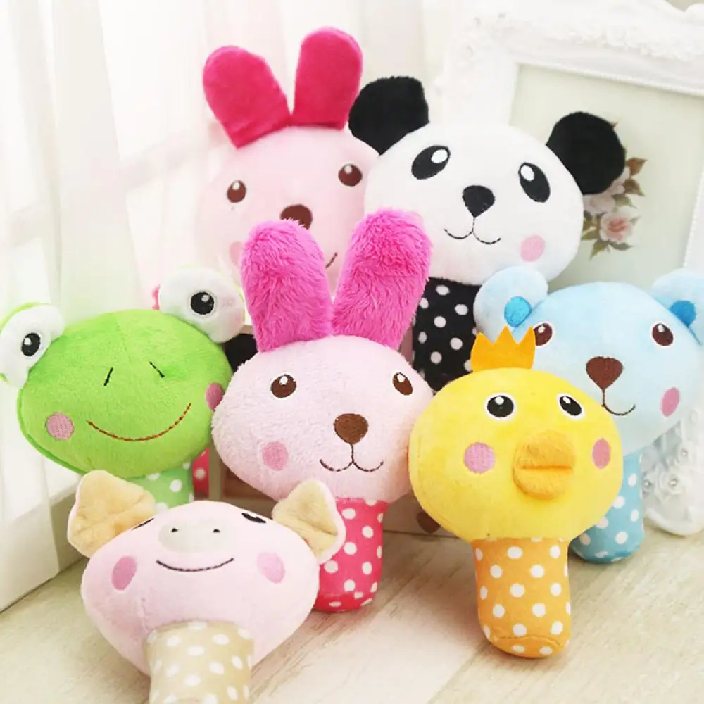 

1PCS Cute Dog Toys Sounding Puppy Dog Chew Toy Fruit Vegetable Chicken Drum Bone Squeak Toy for Cat Pets Plush Red Pepper Radish