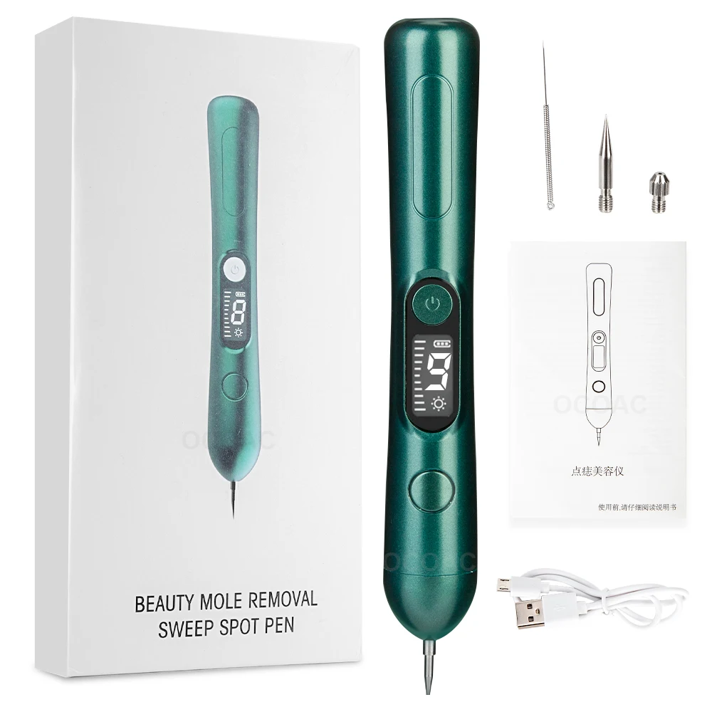 

9 Gears Laser Plasma Pen Skin Tag Removal Mole Remover Freckles Wart Tattoo Dark Spot Remover LCD Multifunction Beauty Tool