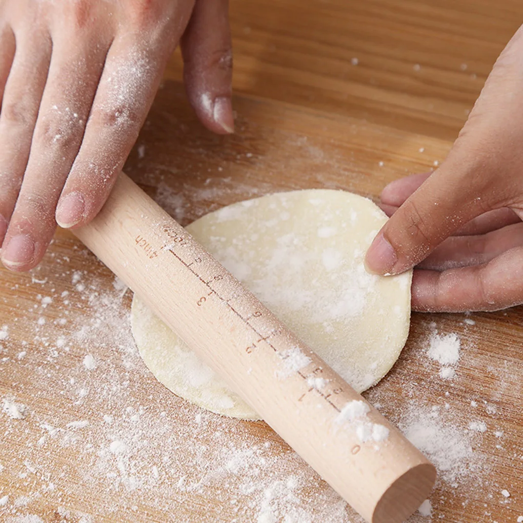 Антипригарная деревянная скалка для торта помадки печенья лапши печенья|Скалки