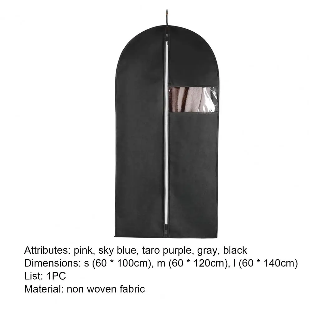 

Cloth Overcoat Dust-proof Reusable Non Woven Fabric Visible Window Clothing Hanging Bag Dust Covers Household Merchandises