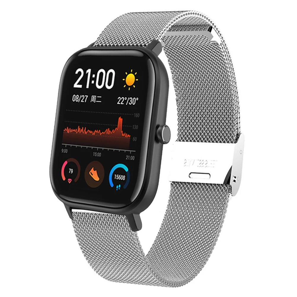 Сменный Браслет из нержавеющей стали для часов Huami Amazfit GTS JS26|Ремешки часов| |