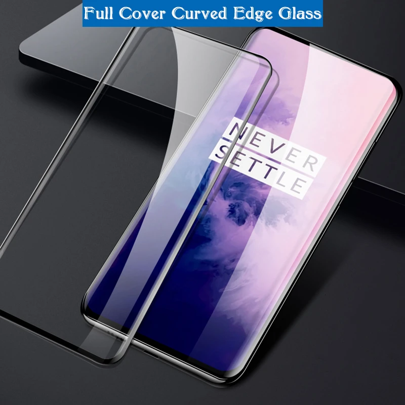 

For OnePlus 7T 7 8 9 Pro 5G McLaren 9H 0.3mm Covered Full Screen Tempered Glass Screen Protector For One Plus Nord Black Film