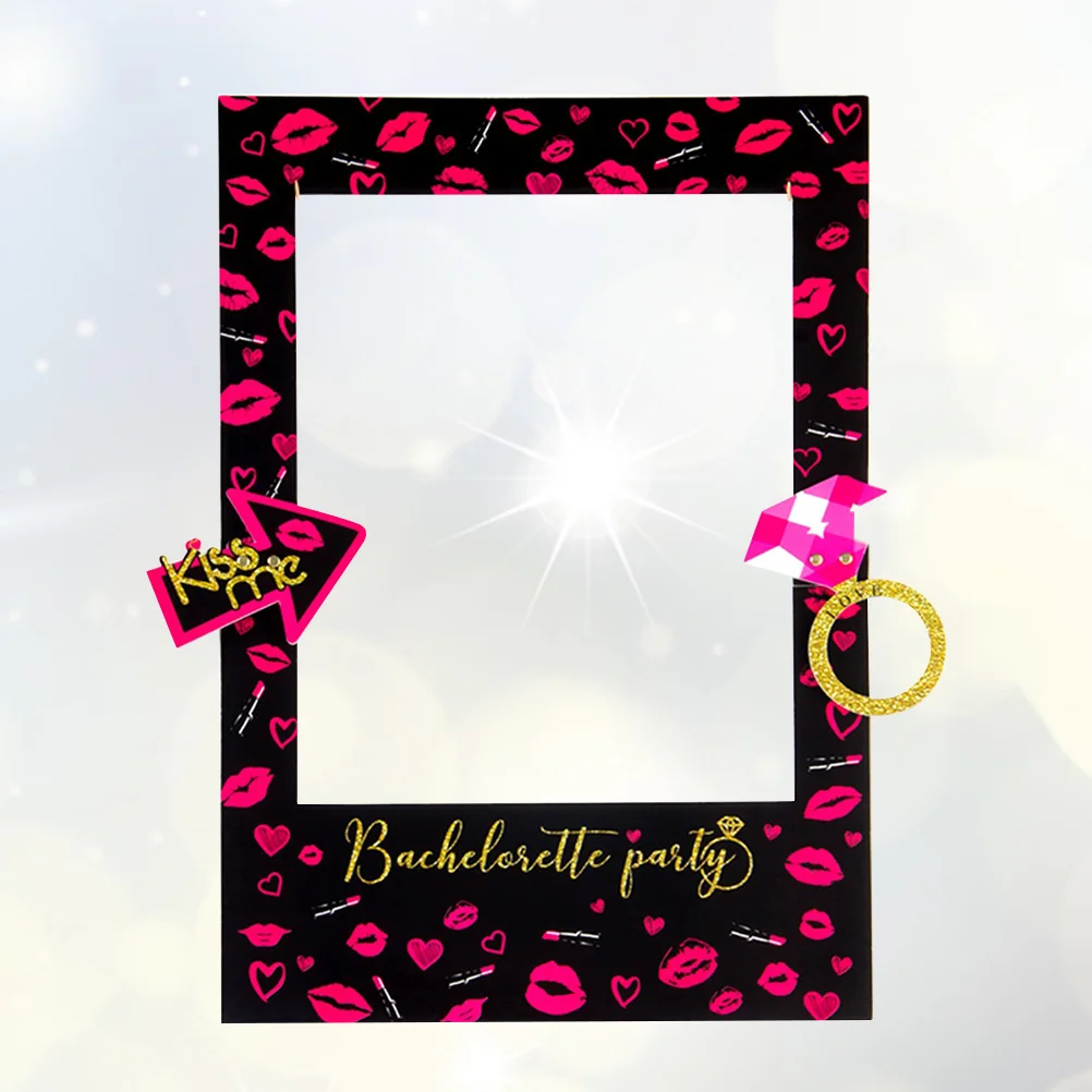 

Фоторамка в виде губной помады реквизит для фотографий доска фоторамка для девичвечерние рамка