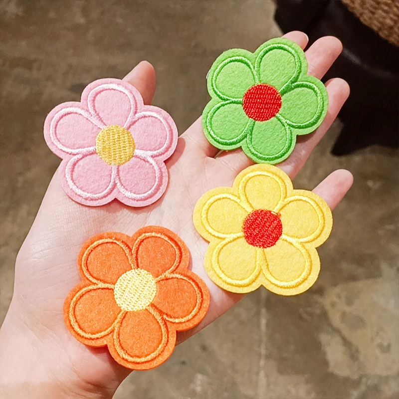 Тканевые красные розовые зеленые желтые оранжевые Цветочные головные уборы