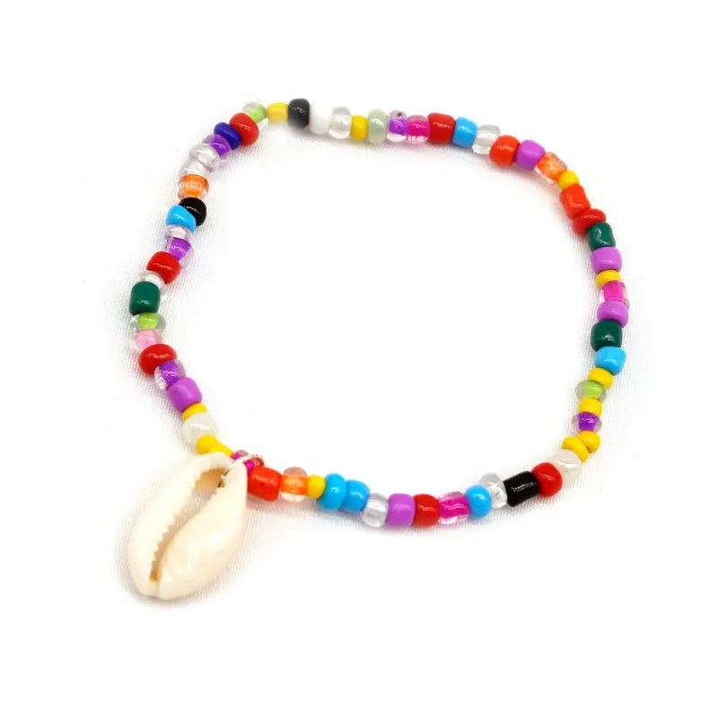 

Fashion New Colorful Beads Anklets for Women Summer Beach Natural Shell Personality Anklet Bracelet for Women Jewelry