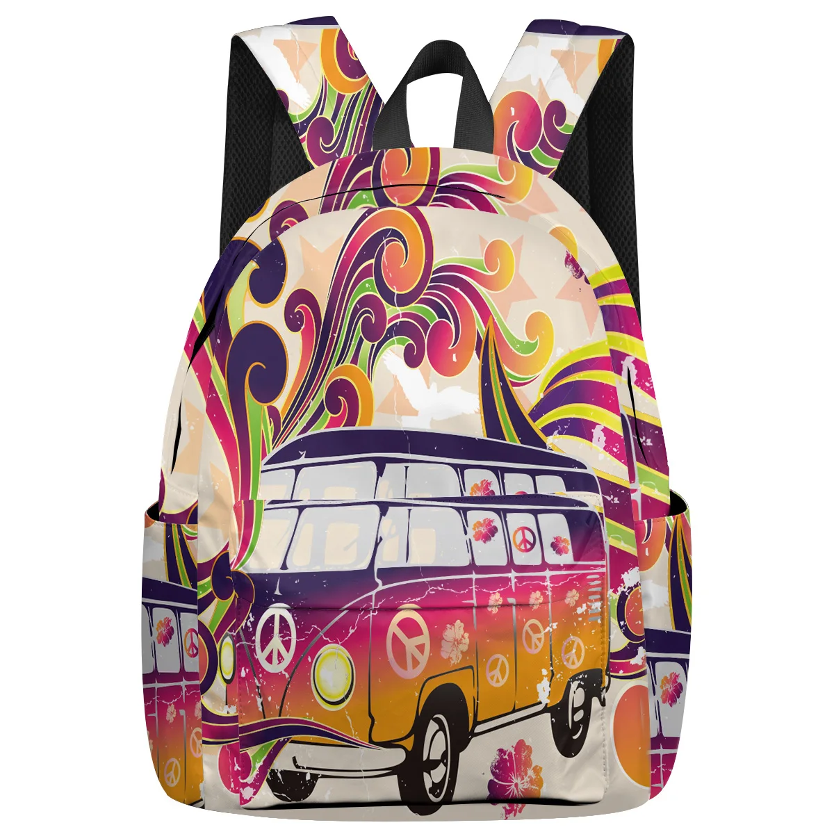 WHEREISART Цвет автобус рюкзаки для учеников начальной школы многоцелевой рюкзак