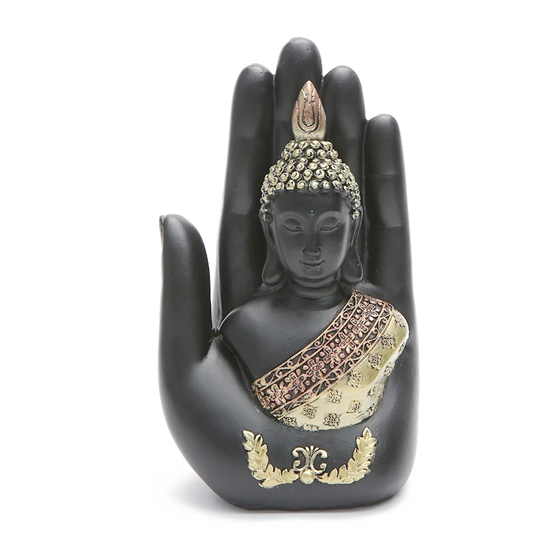 Home Decoration Buddha Statue Thailand Sculpture Green Resin Hand Made Buddhism Hindu Fengshui Figurine Meditation | Дом и сад