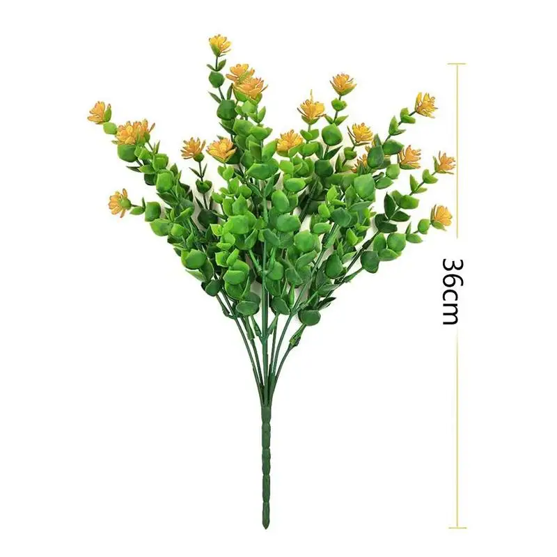 Эвкалипта Моделирование Букет маленький Лотос Искусственные цветы на открытом