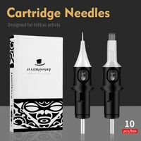 10pcs tattoo cartridge needles 0 35mm disposable semi permanent makeup cmm1rlrs for tattoo machine pen round liner supplies