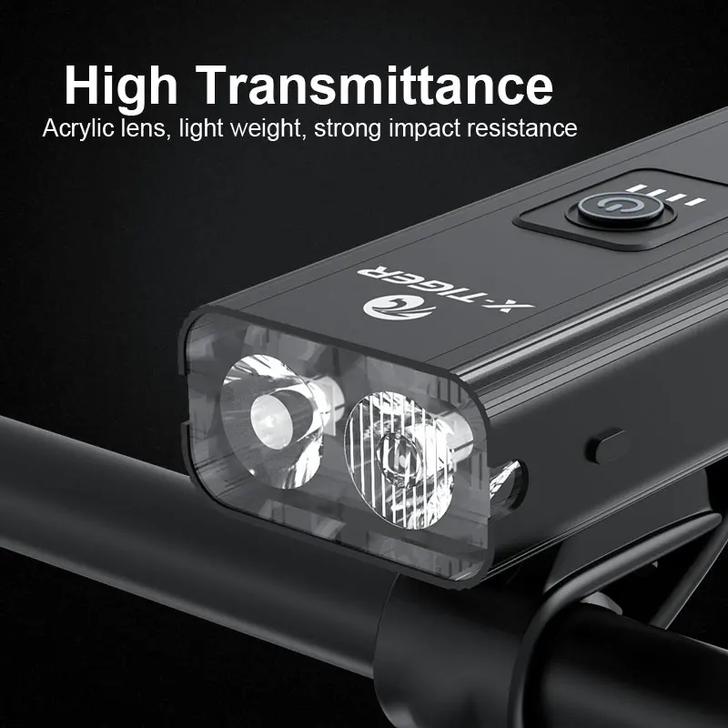 Фсветильник светильник велосипедный светодиодный с зарядкой от USB 1200