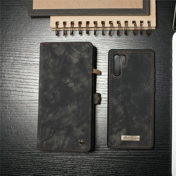 Чехол-кошелек для samsung Note 8, 9, 10 Plus, флип-чехол, съемный из искусственной кожи держатель для карт, чехол для телефона note10+ кошелек на молнии с подставкой