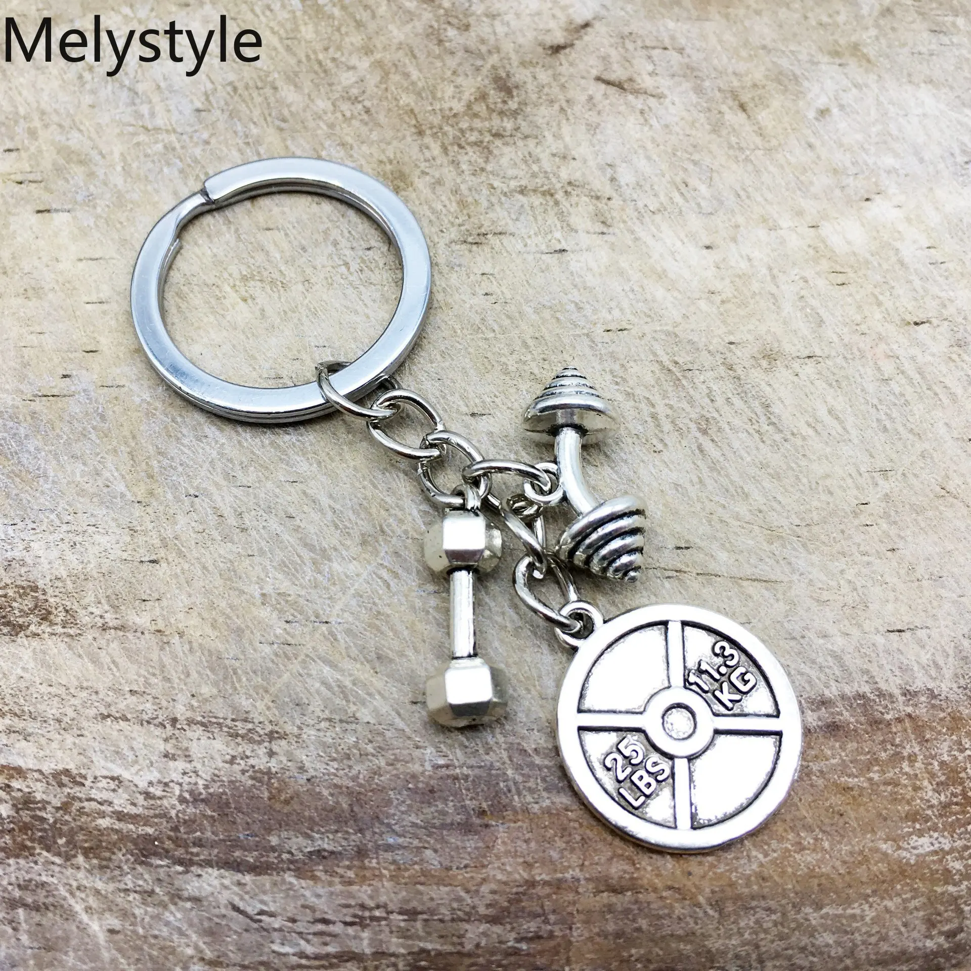 2019 модные аксессуары брелок подарок тренера сувенир мини гантель штанга для