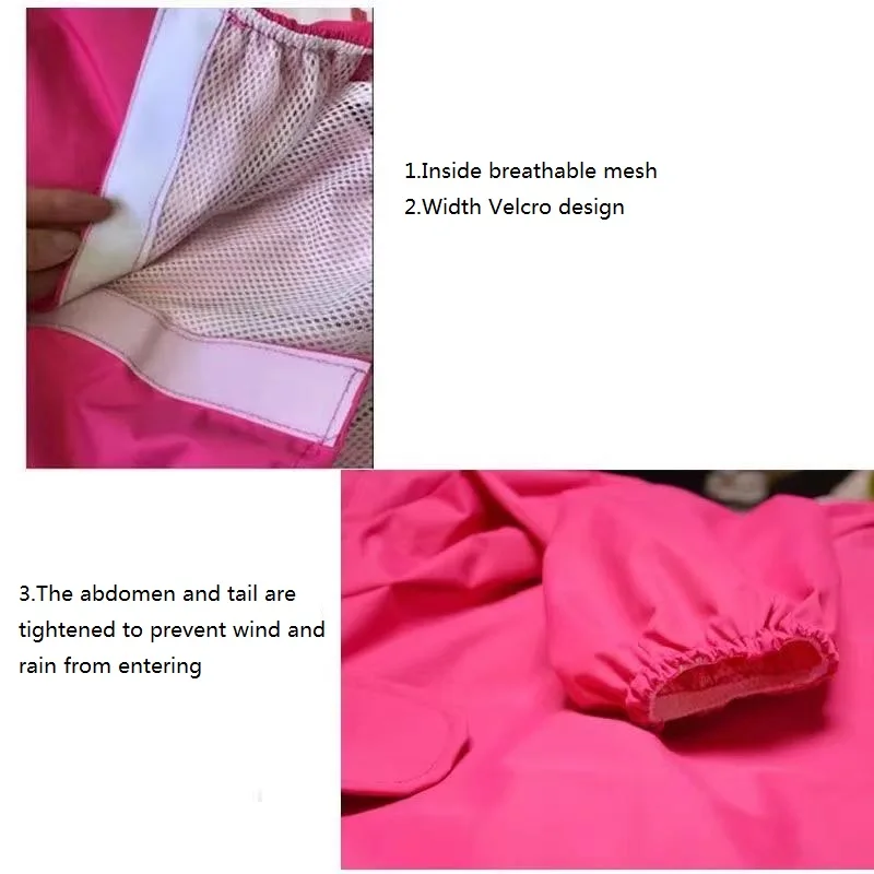 Four Legs Hooded Big Dog Raincoat Waterproof Clothes for Golden Labrador Spaniel Small Medium | Дом и сад