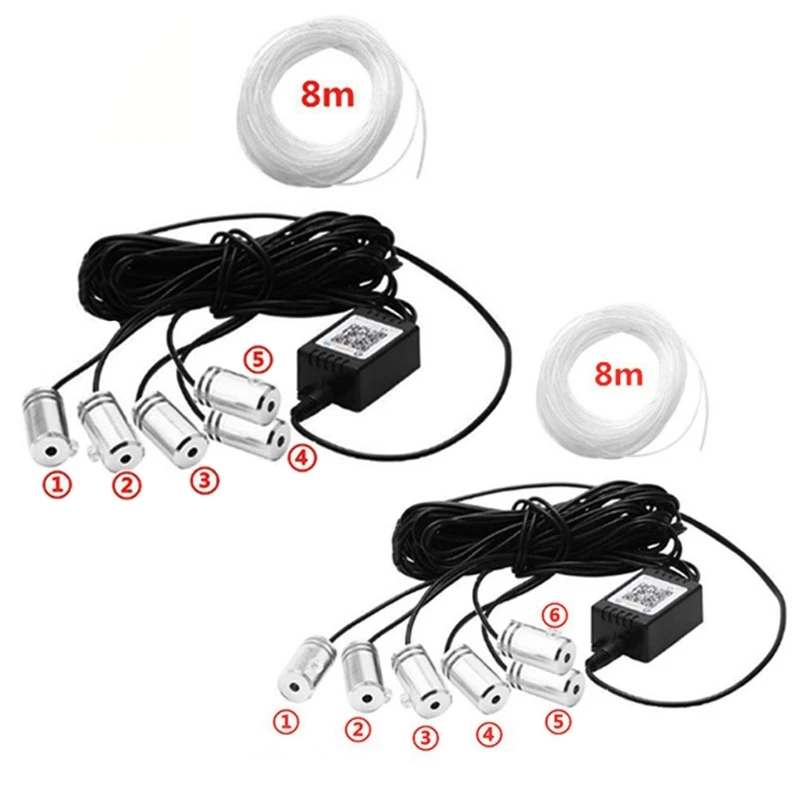 

Car LED Atmosphere Light Colorful Cold Lamp Instrument Decoration Light Mobile Phone App DC12V Music Voice Control