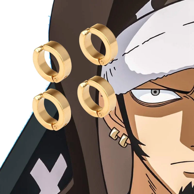 4 шт./компл. права серьги для косплея закон косплей Клип ювелирных изделий на