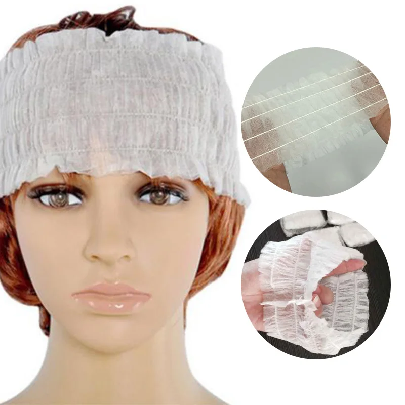 

10/20/50/100pcs Disposable Headbands Elastic Non-Woven Grafting Eyelashes SPA Hair Salon Bathroom Supplies Lashes Accessories