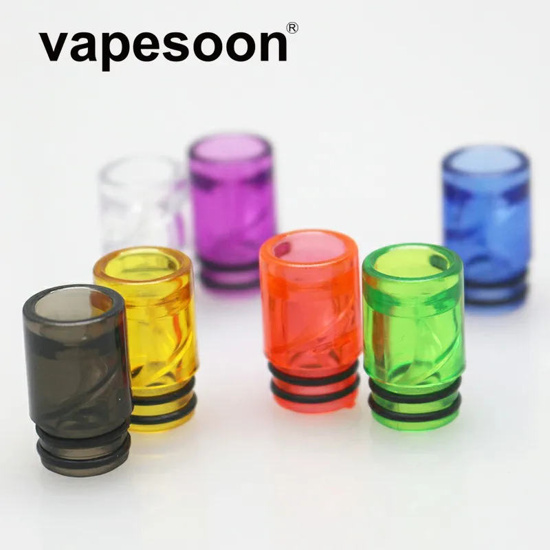 

25pcs vapesoon unique design 510 plastic drip tip for ego aio to prevent eliquid from slopping E Cig Drip Tips