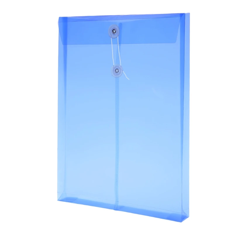 

A4 Office File Bag Button Closure Folder Bag Plastic File Folder Office Supply