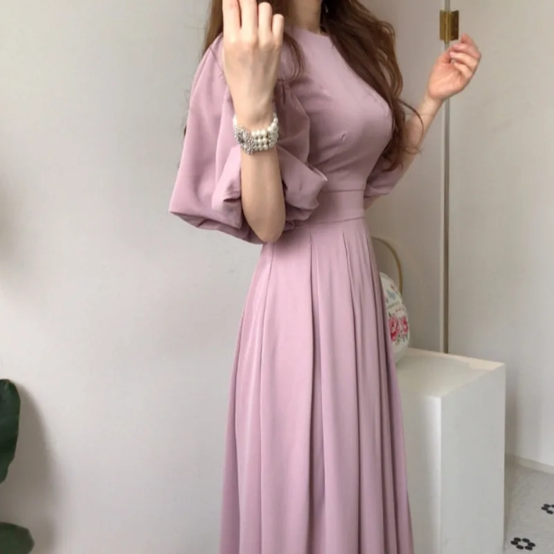 Элегантные летние шифоновые платья женское офисное Бандажное платье миди с