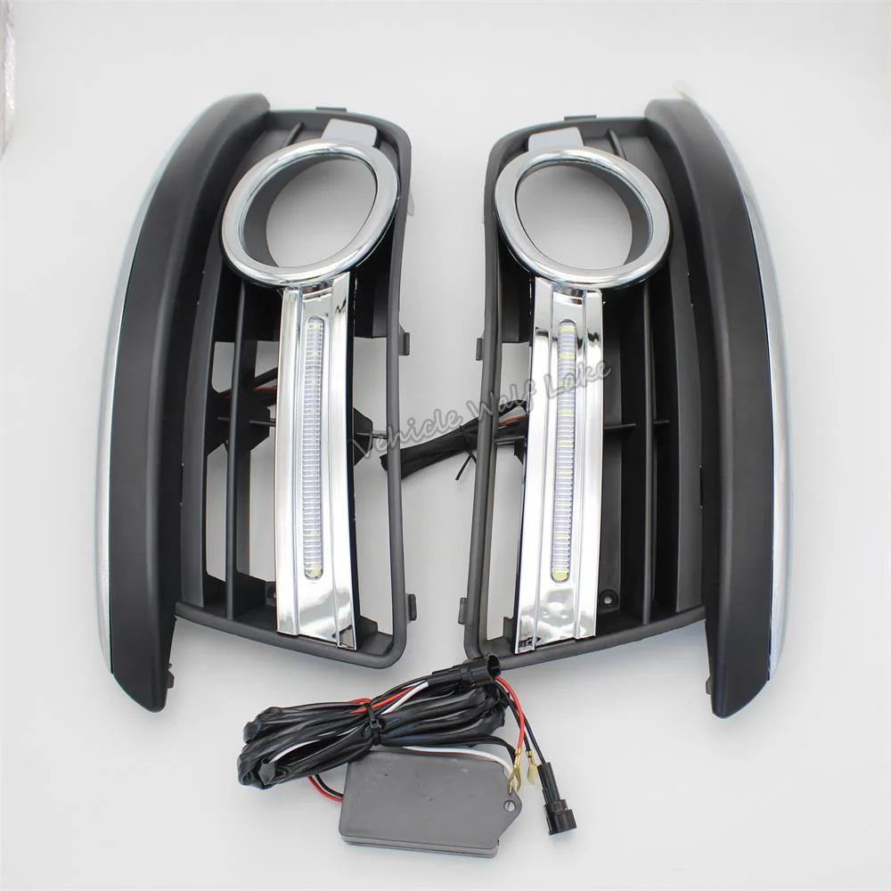 Для VW Jetta 5 A5 Mk5 2006 2007 2008 2010 2011 передней крышки противотуманных фар ободок Led DRL