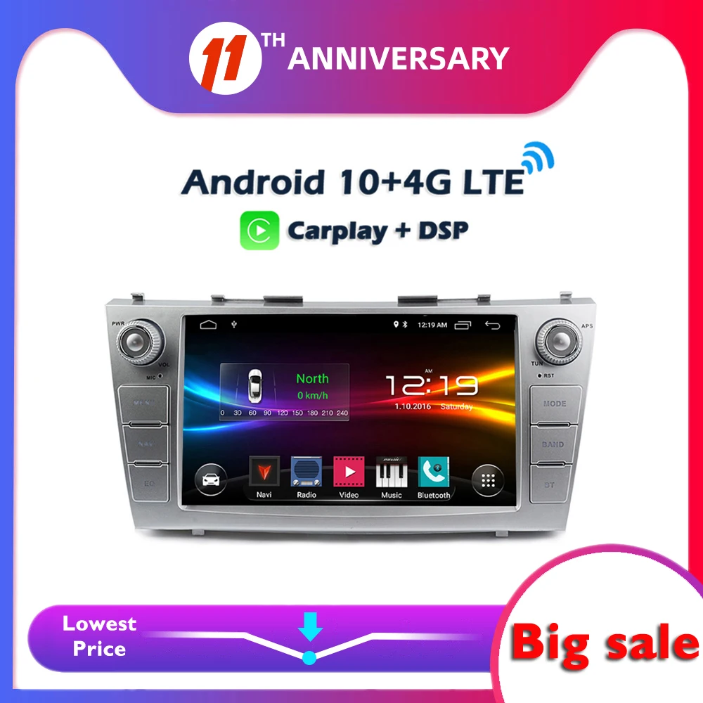 6 ГБ + 128 Гб Carplay DSP IPS Android 10 0 4 аппарат не привязан к оператору сотовой связи