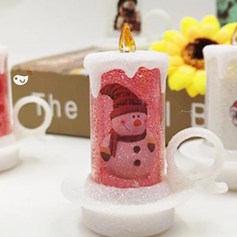 Украшение из Беспламенного ПВХ Рождественский милый ночной светодиодный