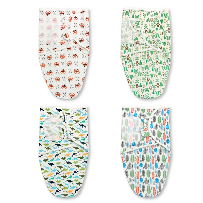 

Пеленки для новорожденных, Мягкое хлопковое одеяло с защитой от ударов, с мультяшным рисунком лисы, кокон, тонкая Пеленка, весенний конверт