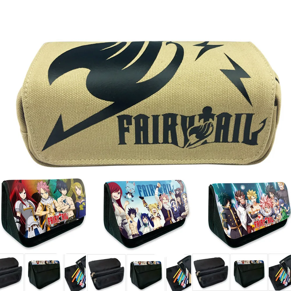 

Сумка для ручек, новинка, чехол для карандаша с хвостом феи, кошелек, школьная Ручка, искусственное аниме, подарок для детей