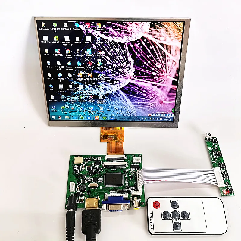 Плата драйвера аудиосистемы HDMI + VGA 2AV емкостный сенсорный экран 8 дюймов в сборе