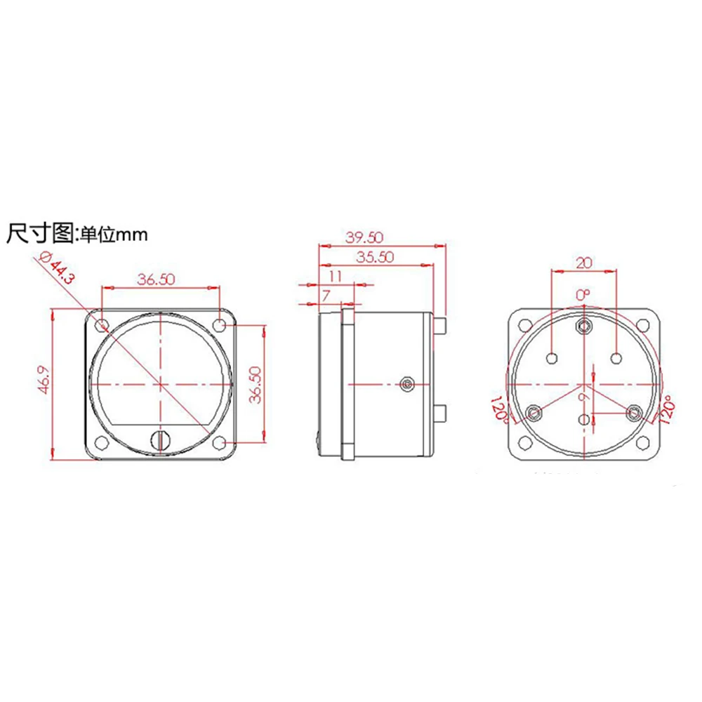 

2pcs 45mm Pointer Type Tube VU Level Head Meter with LED Backlight Dedicated Drive Board Connected to the Amplifier Output