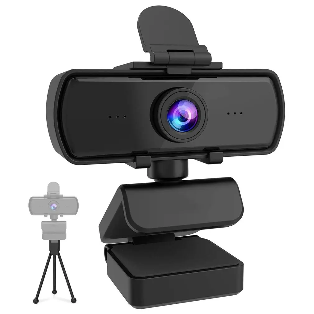 

Webcam 2K HD 1080P Web Camera Autofocus With Microphone USB Web Cam For PC Computer Mac Laptop Desktop YouTube With Cover Tripod