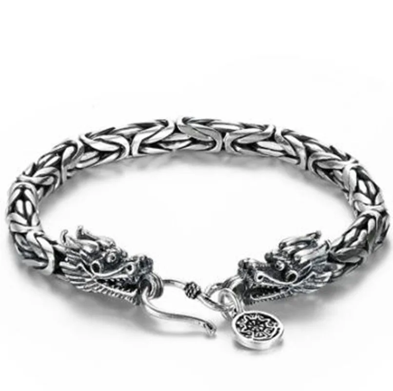 

High Quality Stainless Steel Punk Dragon Bracelet for Men Vintage Heavy Bracelets Jewelry
