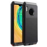 hybrid tank 360 full protection case for huawei mate 30 aluminum metal silicone shockproof protection case cover