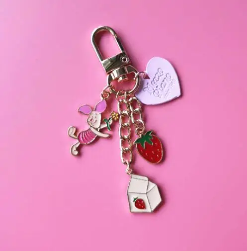 Новинка мультяшный аниме 1 шт. собачий Мишка Алиса милый брелок для ключей